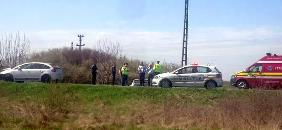 Accident în apropiere de Timișoara. Moticiclist izbit de o mașină