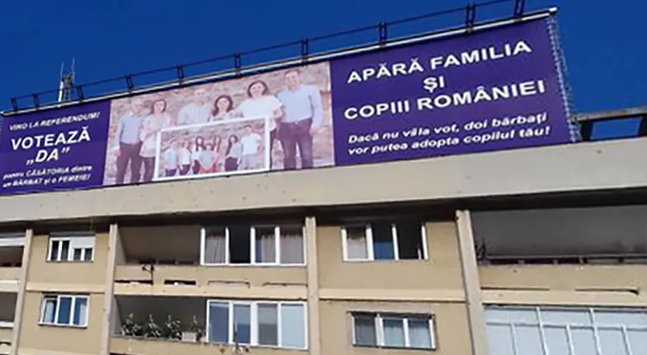 Mesaj șocant în centrul Timișoarei