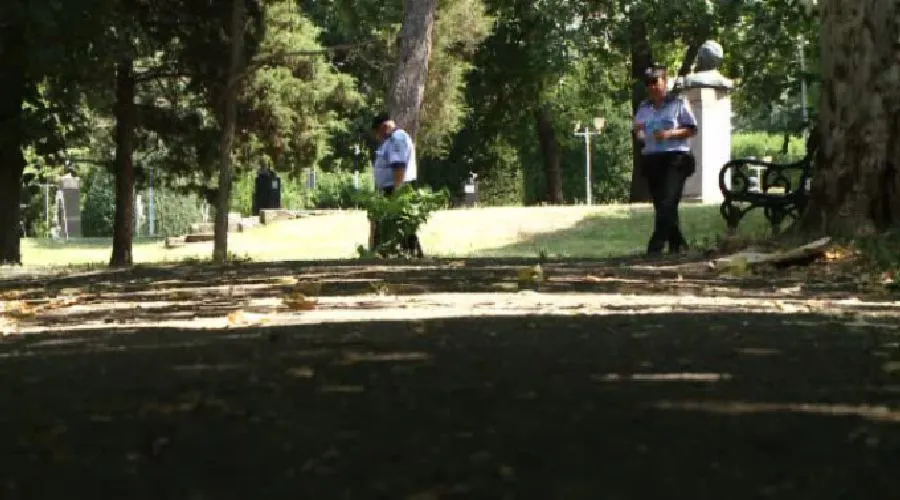 Tineri prea fericiți prinși de polițiști într-un parc din Timișoara