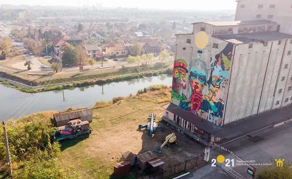 Cea mai mare pictură murală din România a fost creată la Timișoara