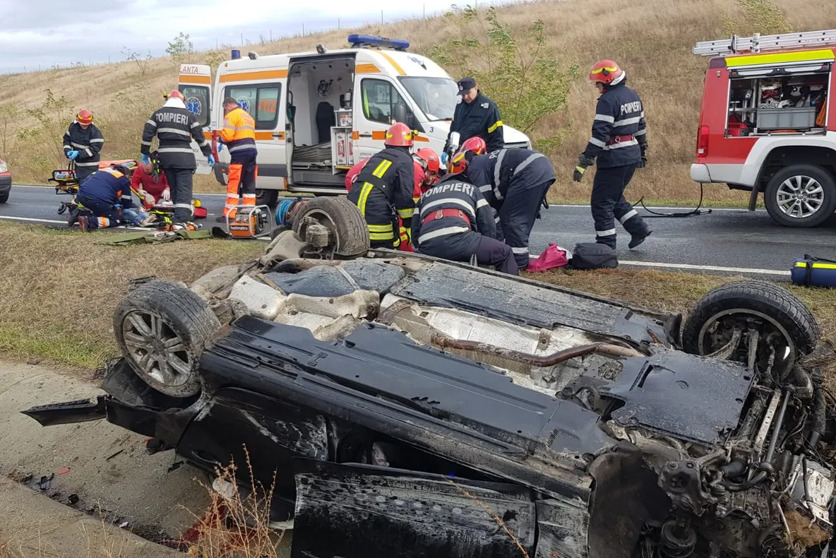 Grav accident pe autostradă! O femeie a murit
