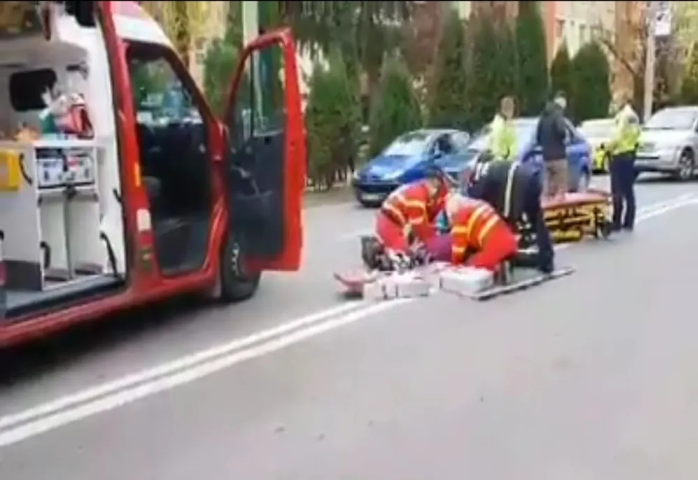 Pieton lovit de mașină într-o intersecție din Timișoara
