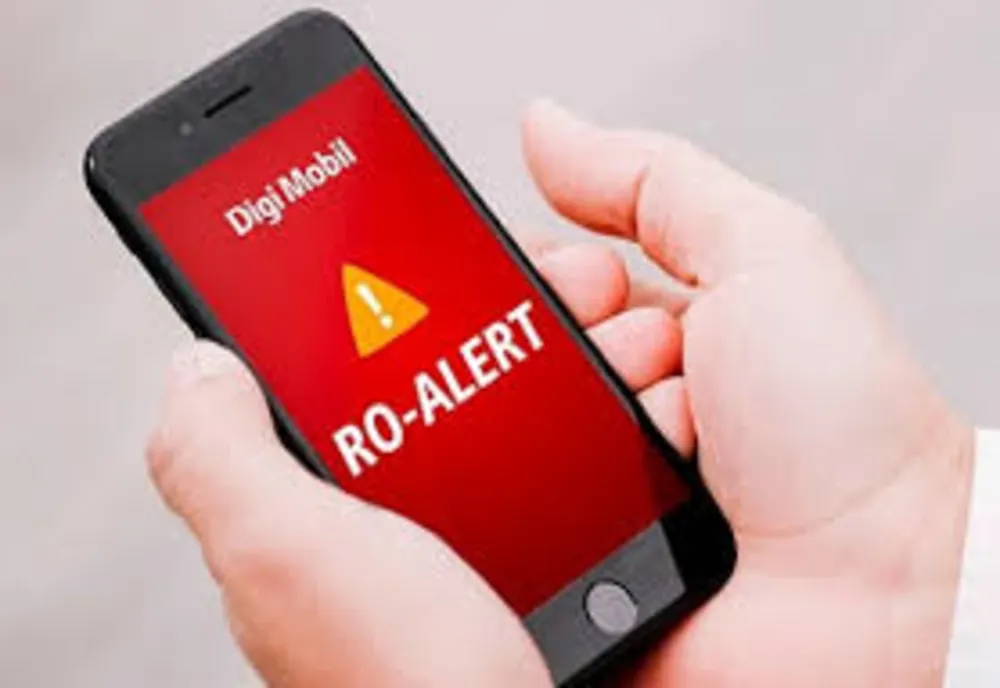 Mesaj RO-Alert trimis de ISU Tulcea pentru a avertiza asupra pericolului căderii unor obiecte din spațiul aerian