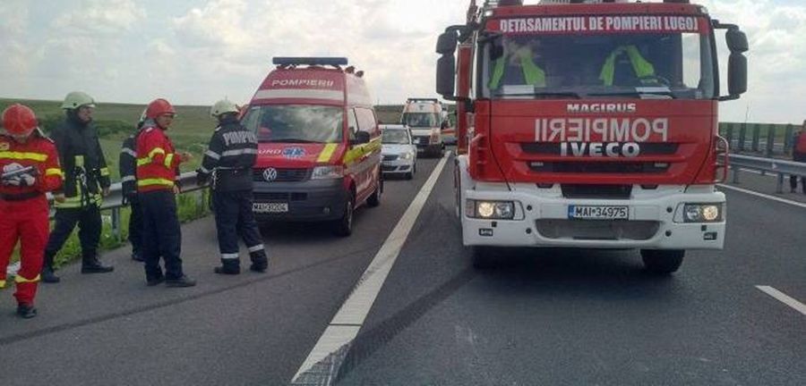 Accident la ieșirea de pe Autostrada Vestului, lângă Timișoara
