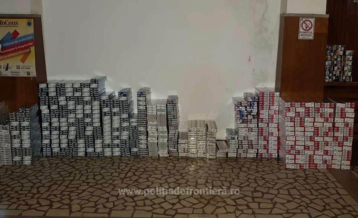 Țigări de contrabandă, la granița cu Ungaria