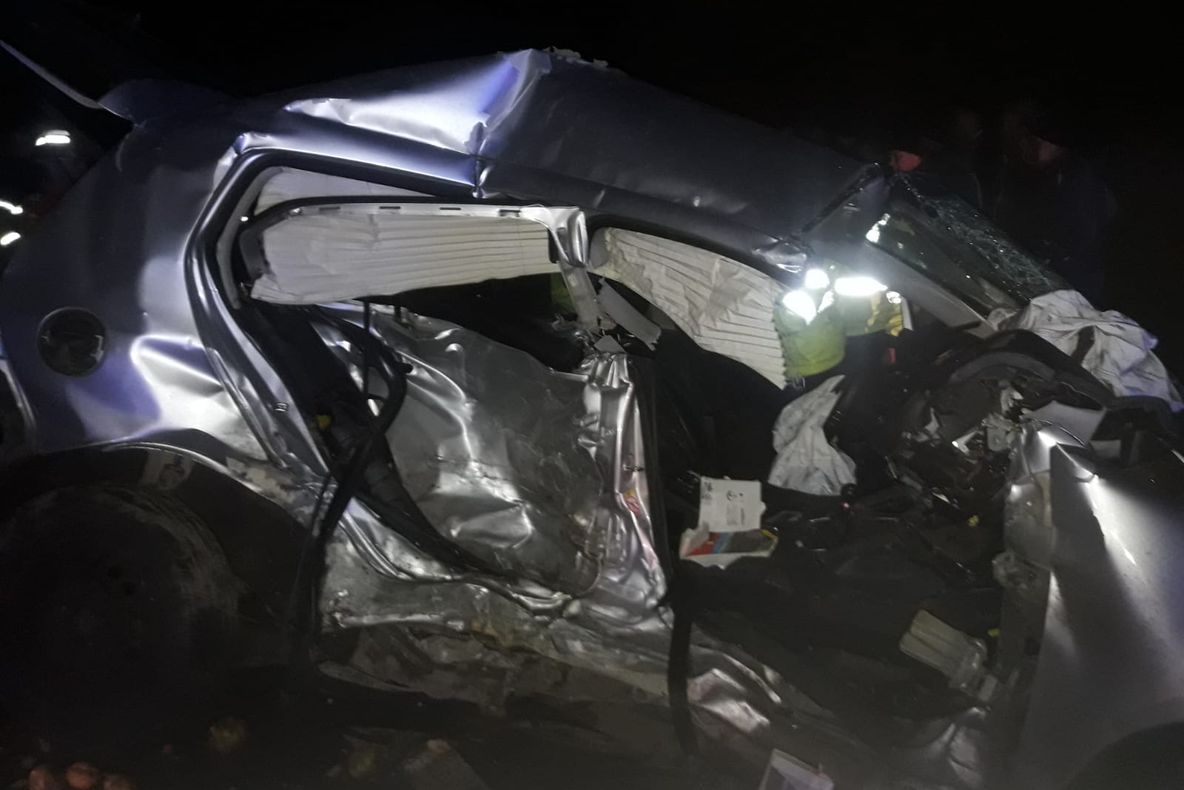 Accident rutier în Timiș, ambulanță lovită