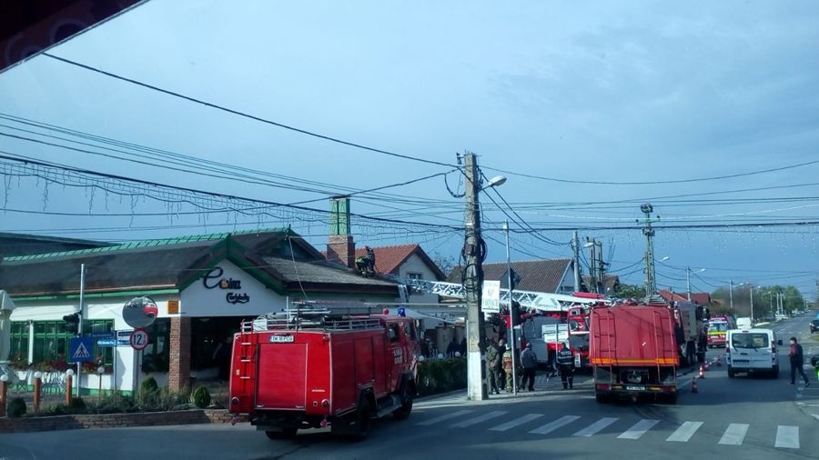 Incendiu la un restaurant în apropiere de Timișoara