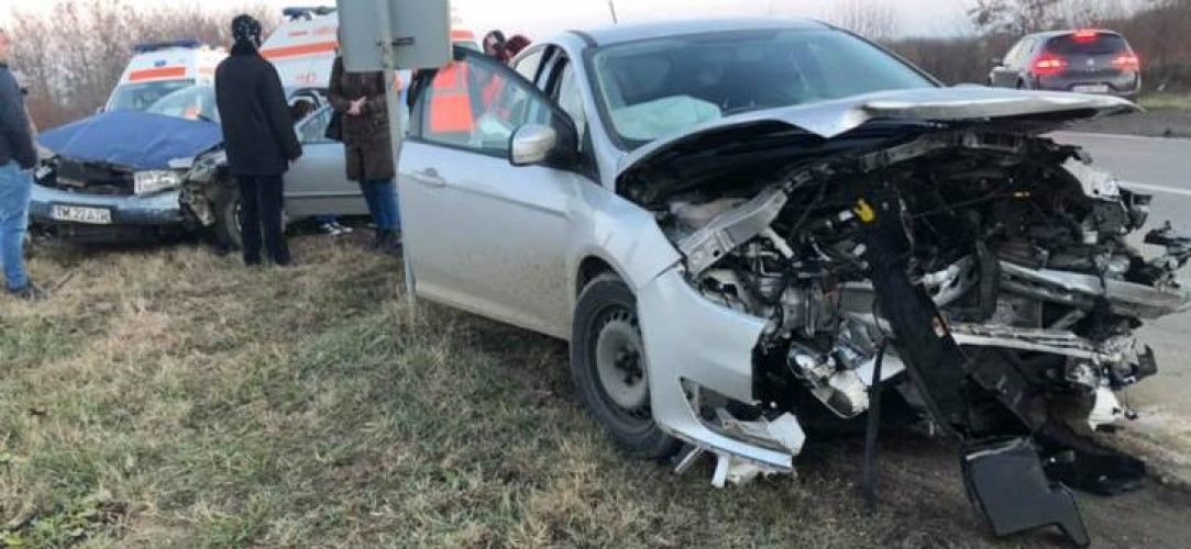 Accident pe drumul care leagă Timișoara de Albina