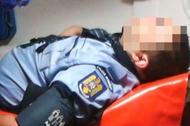 Polițist în misiune, rănit grav