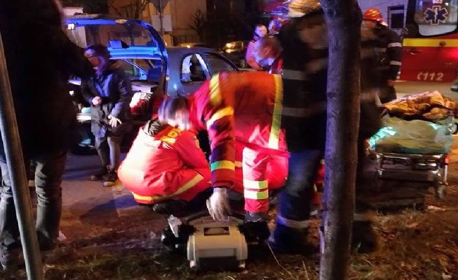 Ciocnire violentă într-o intersecție din Timișoara