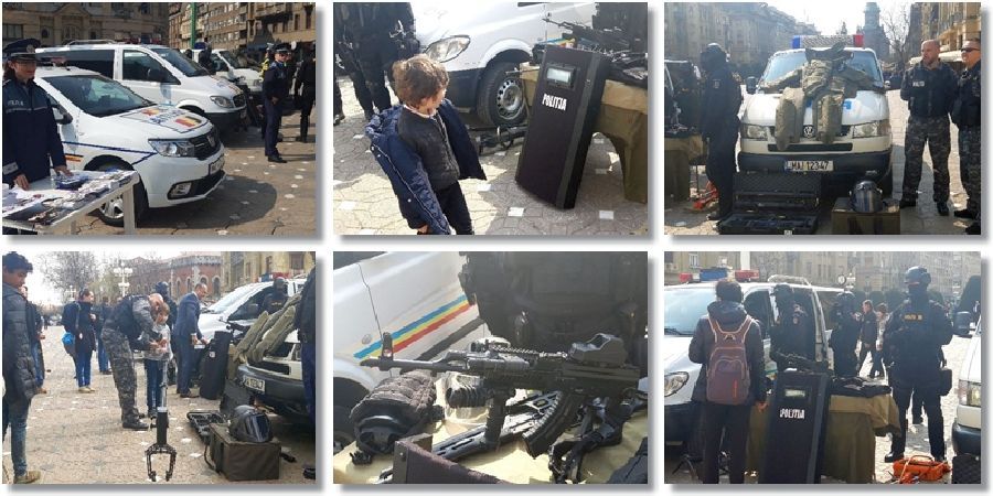 Ziua Poliției Române sărbătorită în Piața Victoriei din Timișoara. Foto