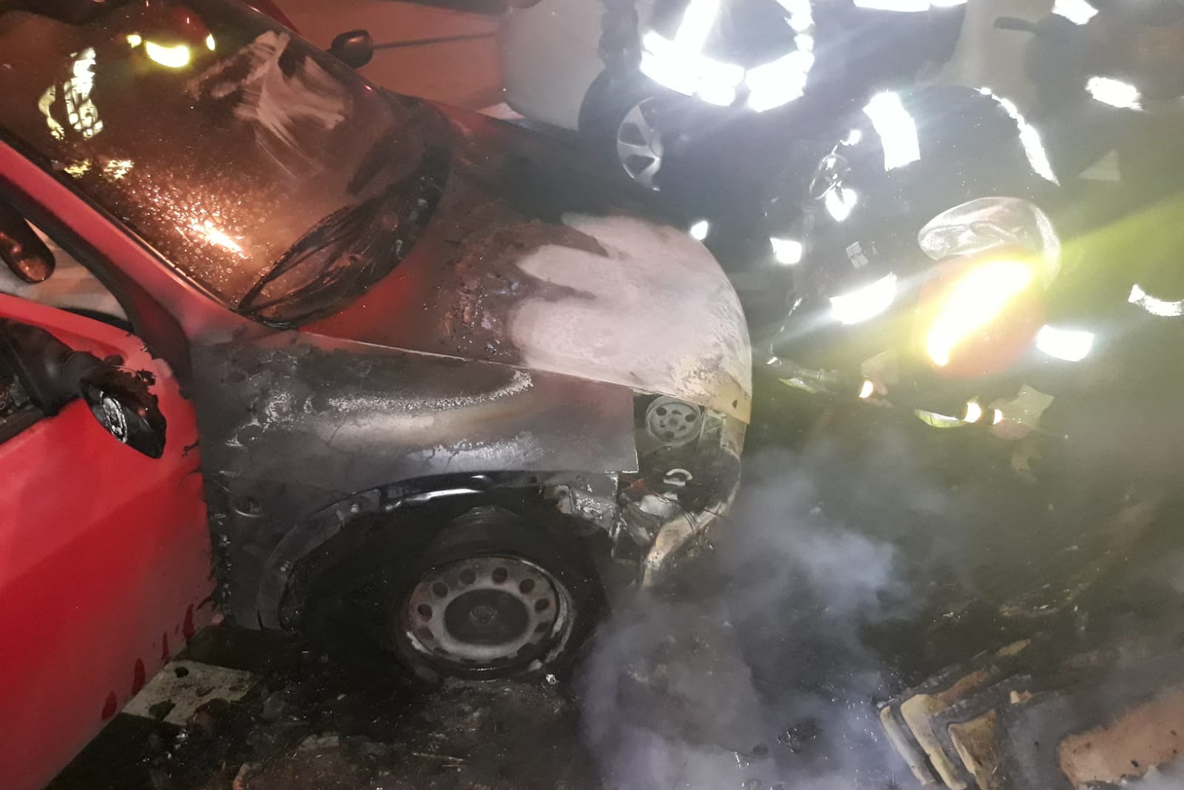 Mașini în flăcări, la Timișoara