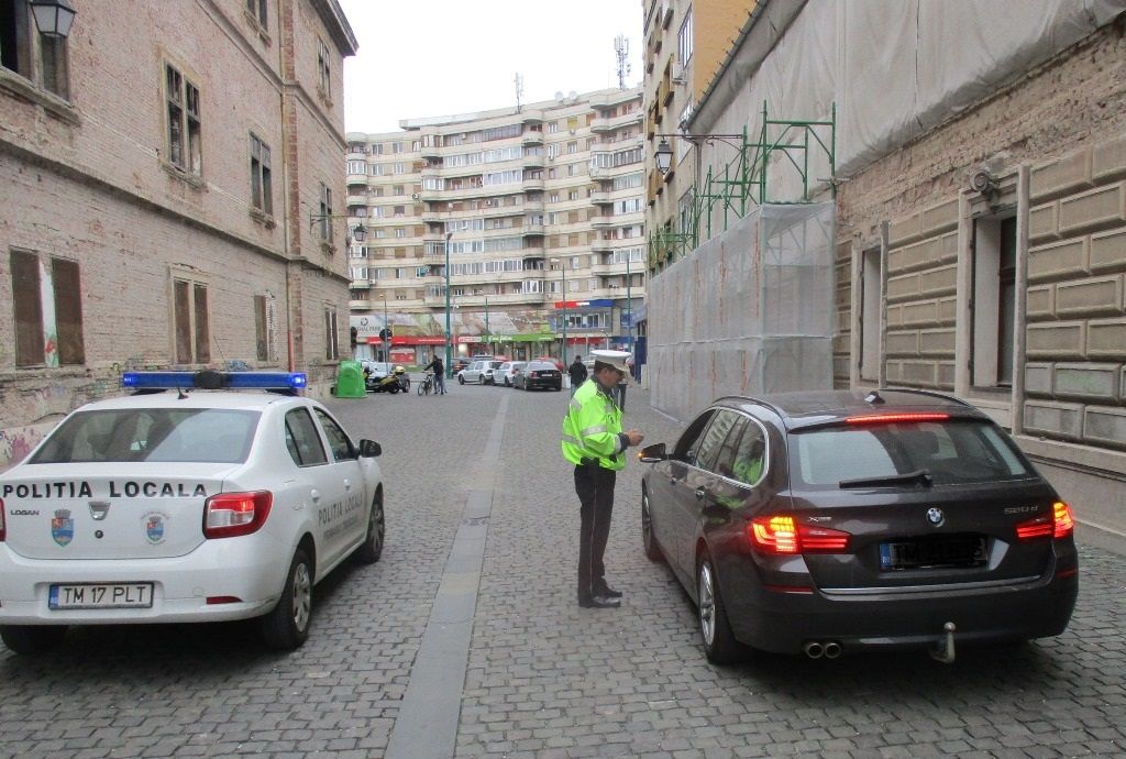 Aproape 150 de amenzi în zona centrală a Timișoarei