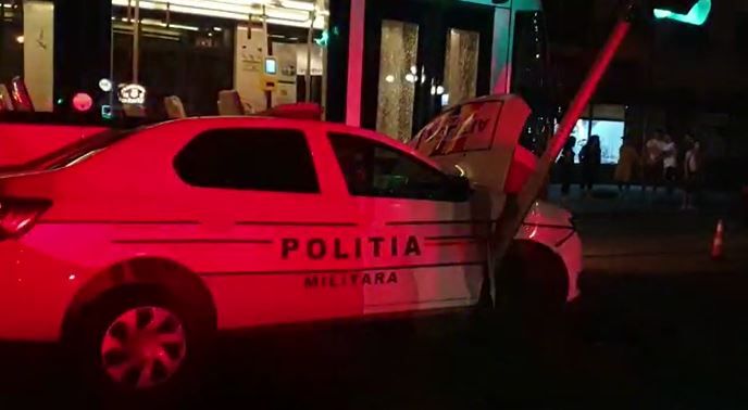 Poliția Militară, accident cu un tramvai