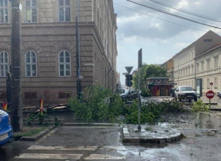 Furtună de vară la Timișoara