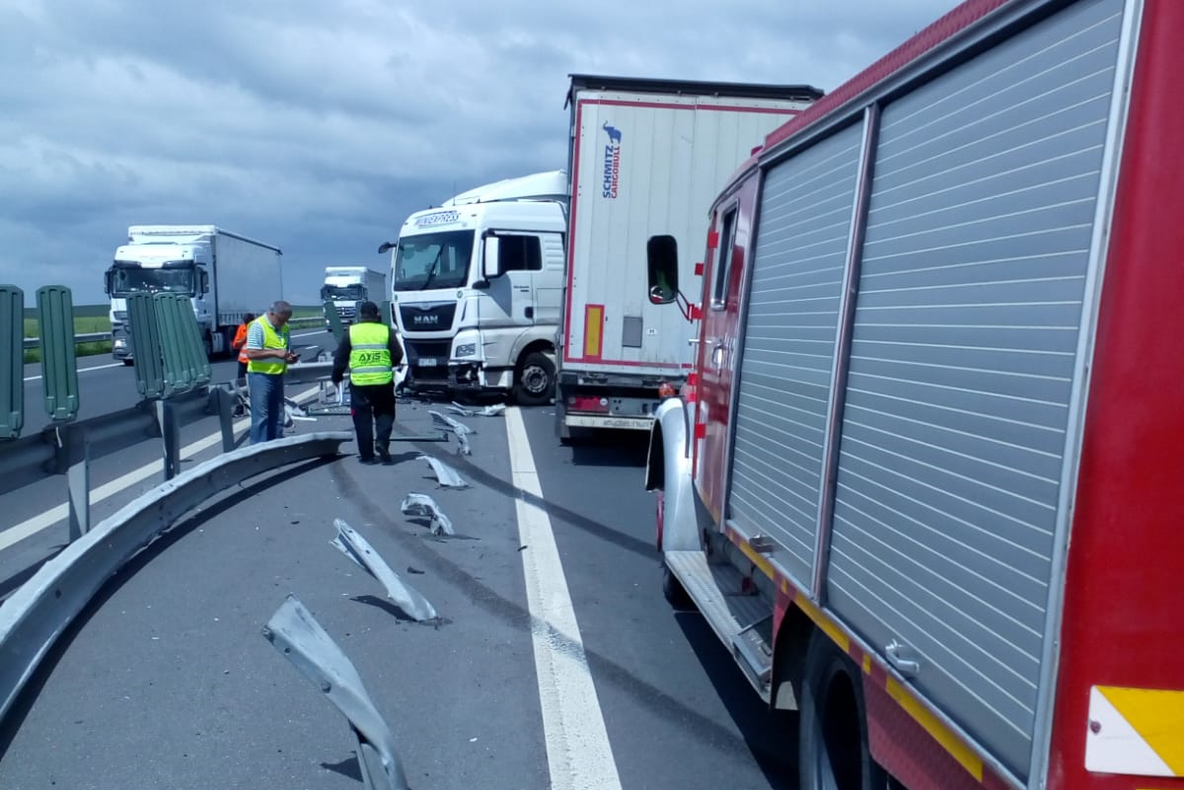 Accident în lanț pe autostradă