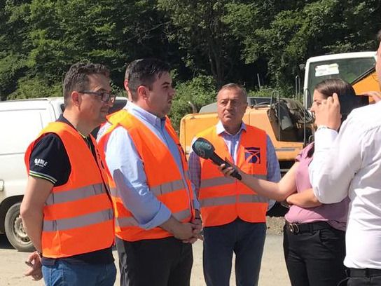 Ministru în vizită pe șantierul autostrăzii Lugoj-Deva