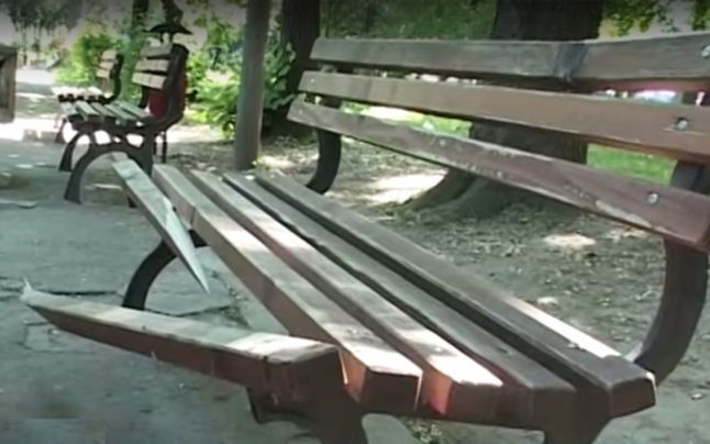Un bărbat a vandalizat un parc din centrul Timișoarei