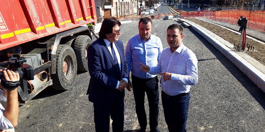 Ministrul Dezvoltării, Daniel Suciu în vizită la Podul Dragalina. Vicepremierul mulțumit de lucrarea de la Timișoara