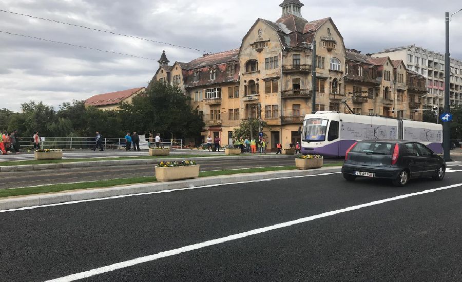 Liber la circulație pentru mașini pe podul Dragalina din Timișoara. Tramvaiele mai așteaptă. Video