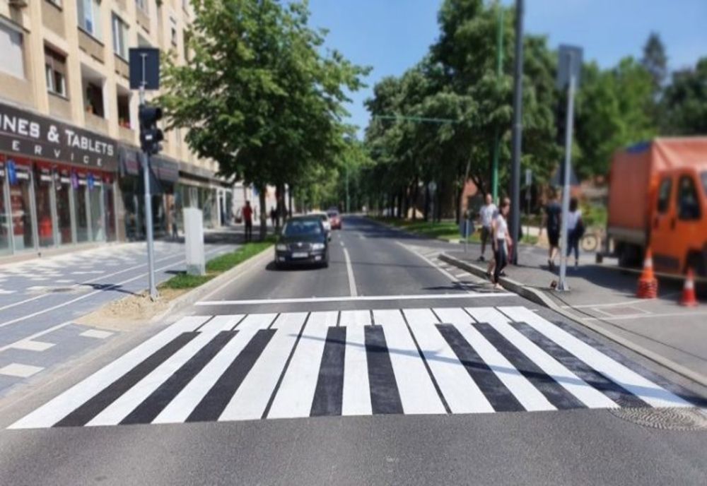 Treceri de pietoni sub forma clapelor de pian în centrul Timișoarei