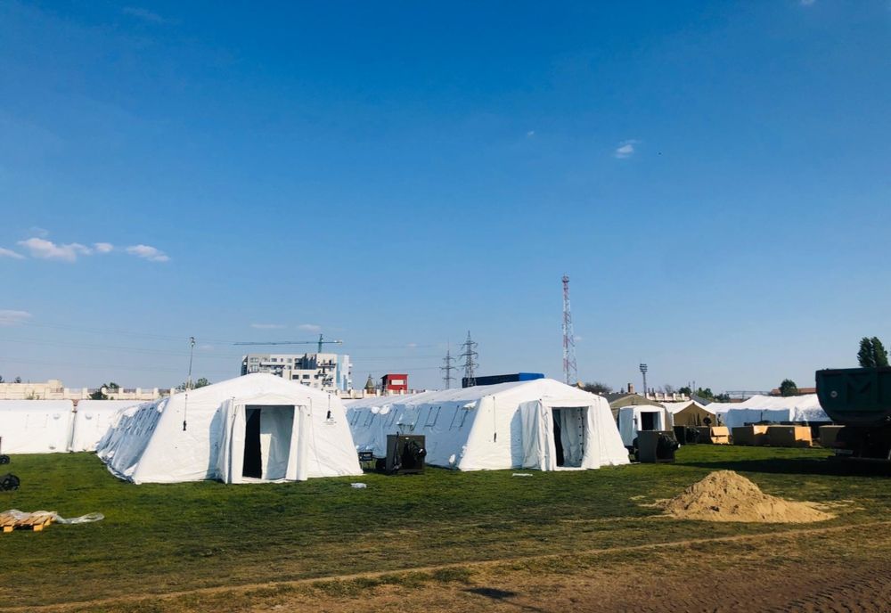 Spitalul de campanie de la stadionul CFR nu mai are locuri pentru bolnavii de coronavirus