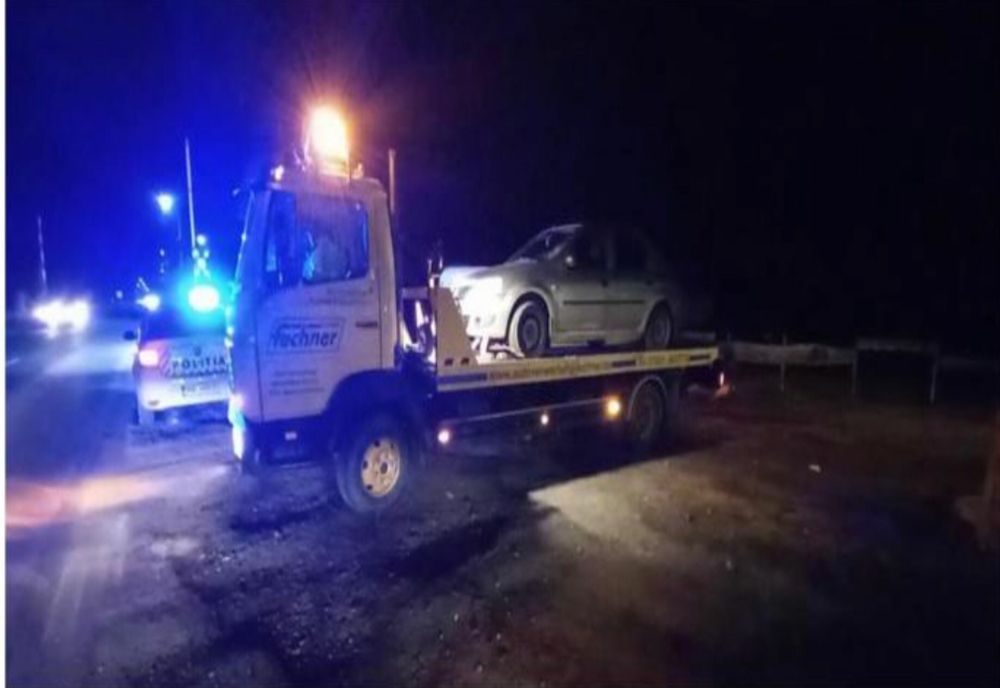 Refugiați ucrainieni ajutați de polițiștii din Făget, după ce au rămas în pană