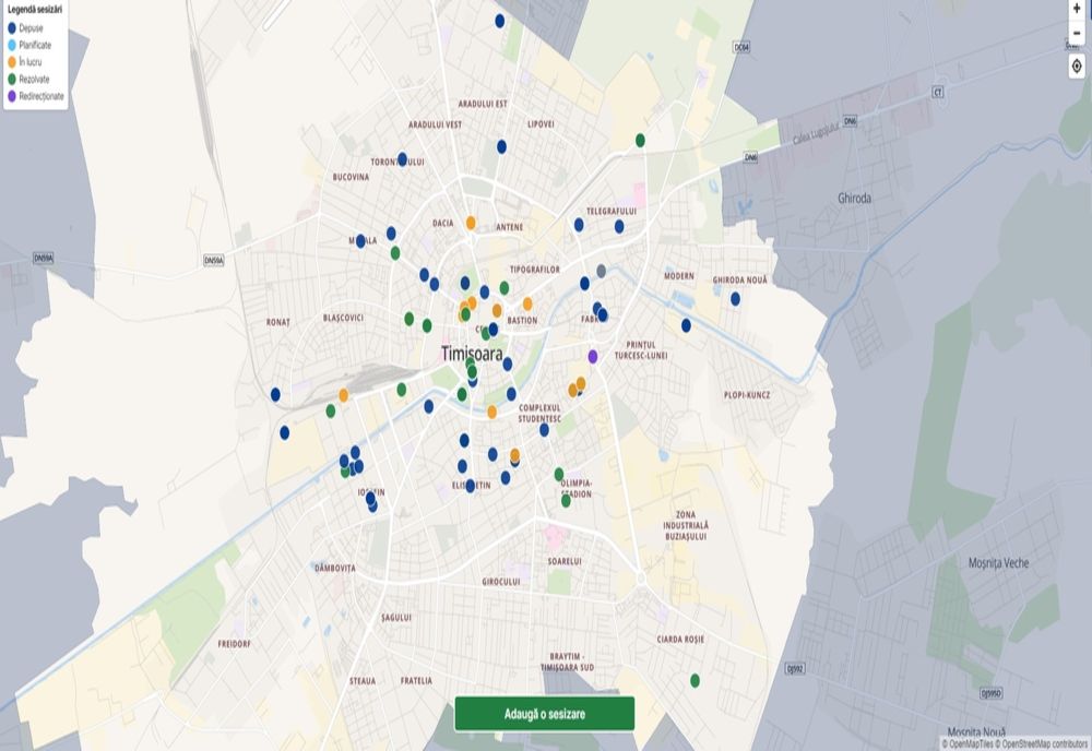 O nouă platformă pentru sesizări la Primăria Timișoara
