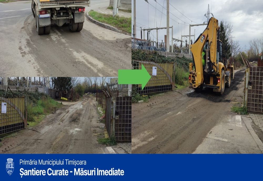 Amenzi și în minivacanță, pe șantierele din Timișoara, pentru mizeria lăsată pe străzi