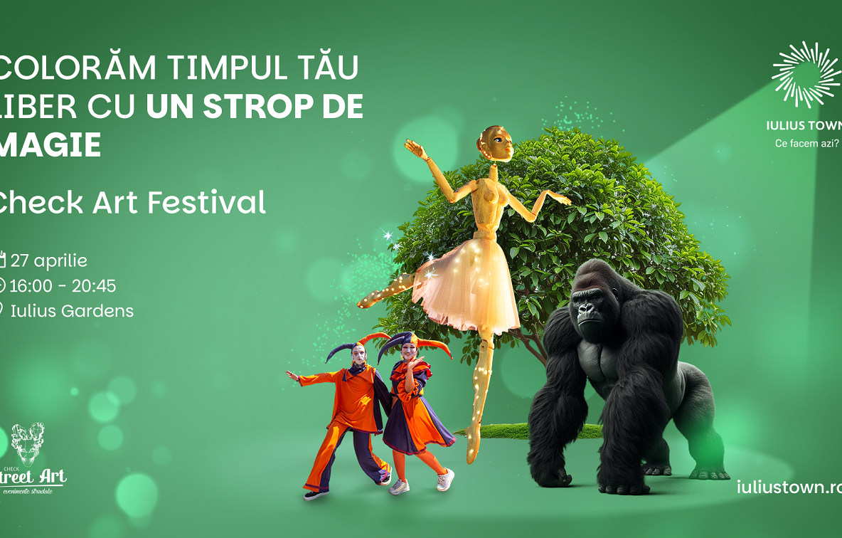 MAGIA CHECK ART FESTIVAL AJUNGE LA IULIUS GARDENS ÎN ACEST WEEKEND