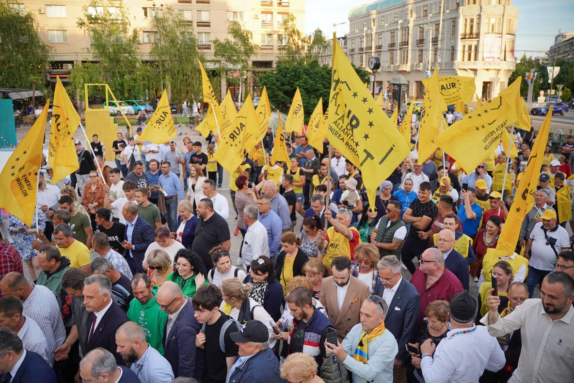 AUR ÎN ASCENSIUNE: 36% ÎN INTENȚIA DE VOT, CONFORM UNUI SONDAJ RECENT