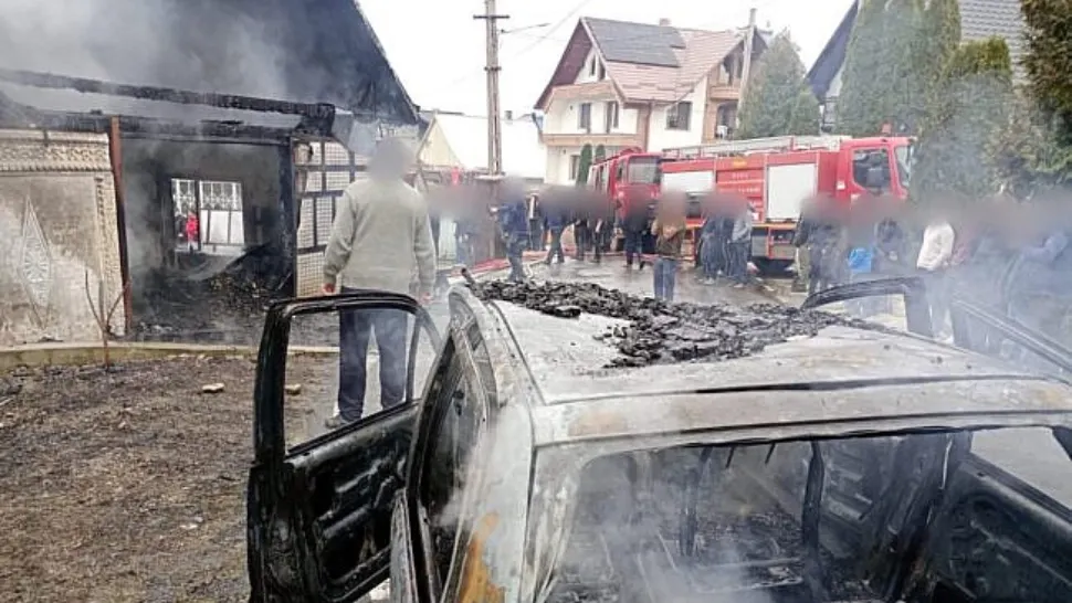 Mașini incendiate Timișoara