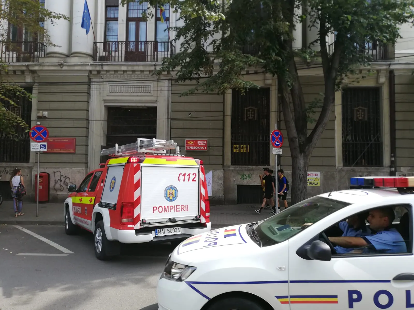 incendiu posta mare