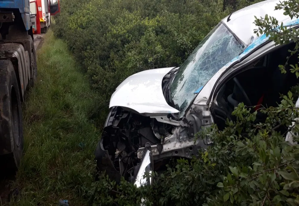 Accident la intrarea pe autostradă