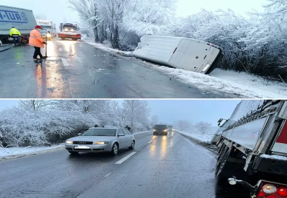 Un tânăr a murit după ce autoutilitara pe care o conducea s-a izbit de un TIR