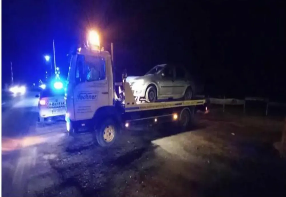 Refugiați ucrainieni ajutați de polițiștii din Făget, după ce au rămas în pană