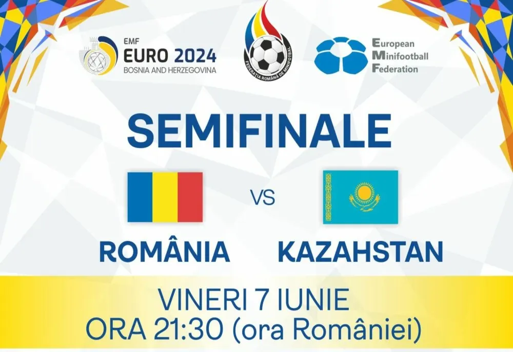 Minifotbal: România e în semifinale la Campionatul European