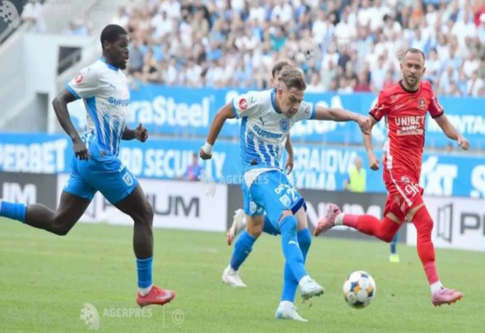 FOTBAL: UNIVERSITATEA CRAIOVA, VICTORIE CU EMOȚII CU FC HERMANNSTADT (1-0), ÎN SUPERLIGĂ