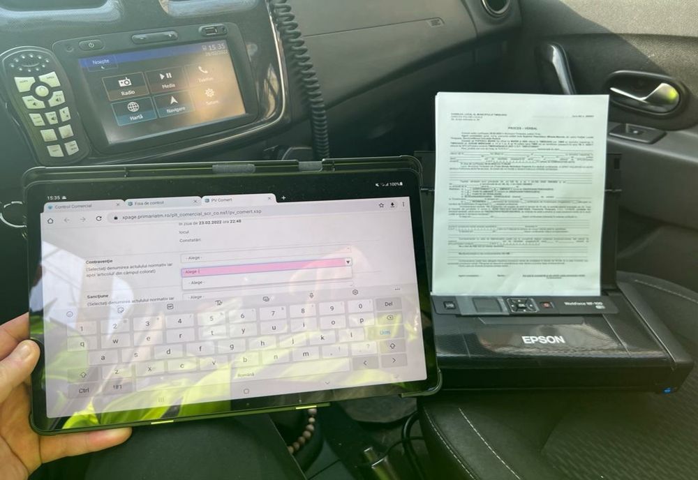 Polițiștii locali care efectuează verificări pe linie de comerț vor accesa mai ușor informații 