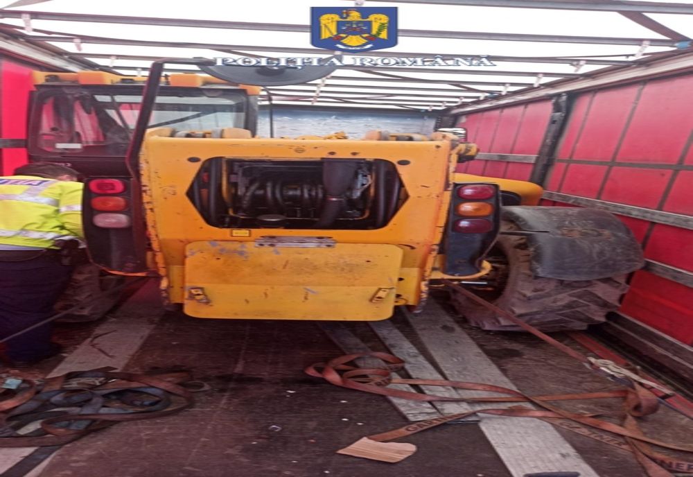 Utilaj de 30.000 de euro, furat din Marea Britanie, descoperit pe autostradă, în județul Timiș