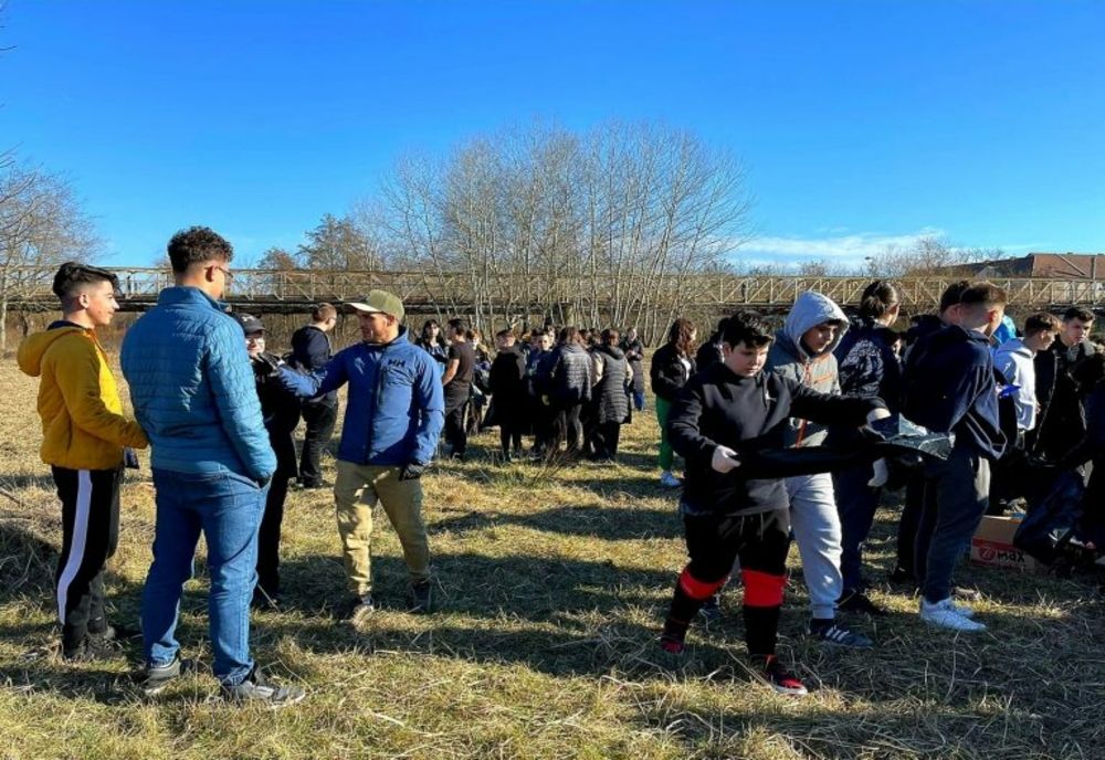 Insula Cotu Mic din Lugoj, transformată în loc de agrement cu ajutorul voluntarilor