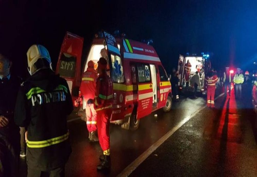 Autocar răsturnat în județul Arad: a fost activat Planul Roșu de Intervenție