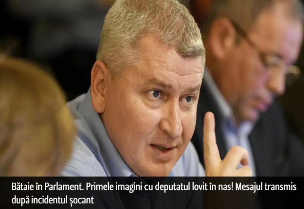 VIDEO Bătaie în Parlament. Primele imagini cu deputatul lovit în nas!