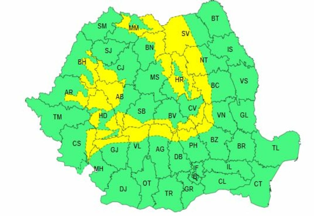 COD GALBEN DE VÂNT PUTERNIC 