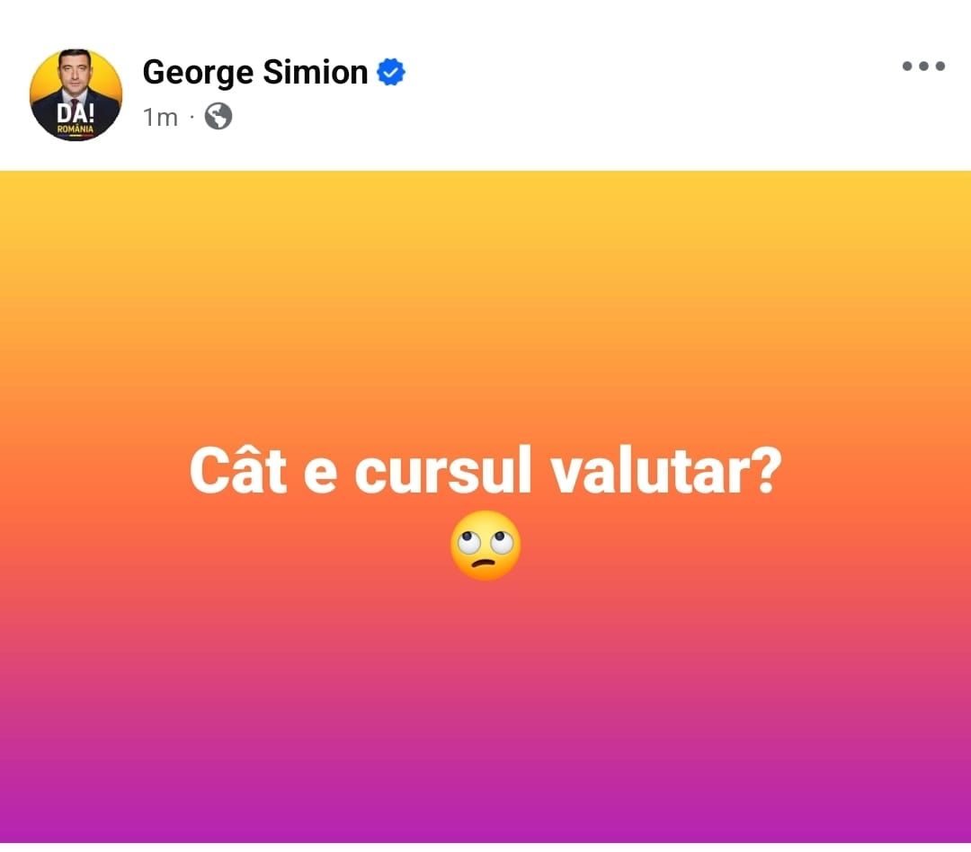 CURSUL VALUTAR-GEORGE SIMION-DEFICIT BUGETAR-INCOMPETENTA