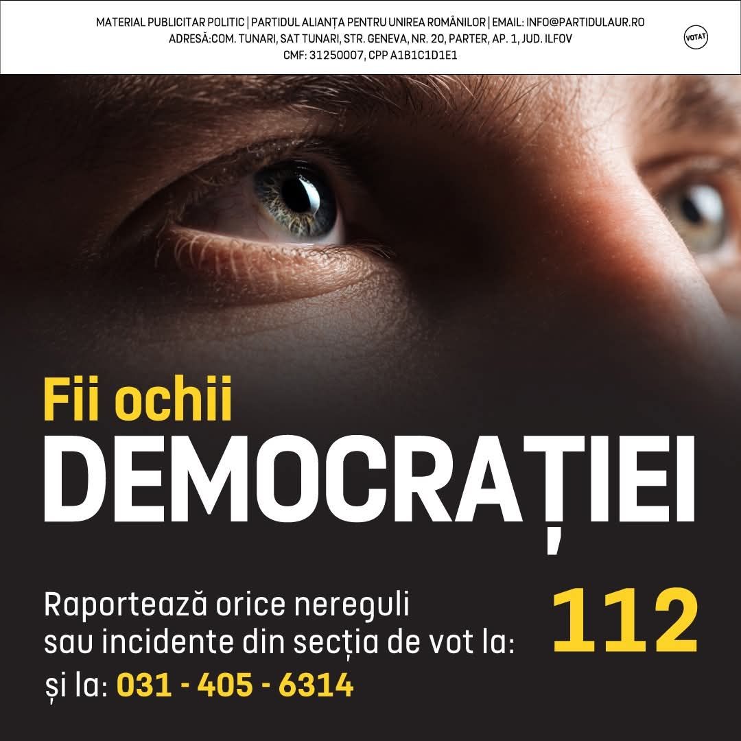 FII OCHII DEMOCRATIEI-APEL-AUR-NEREGULI-ABATERI-SECTII DE VOT