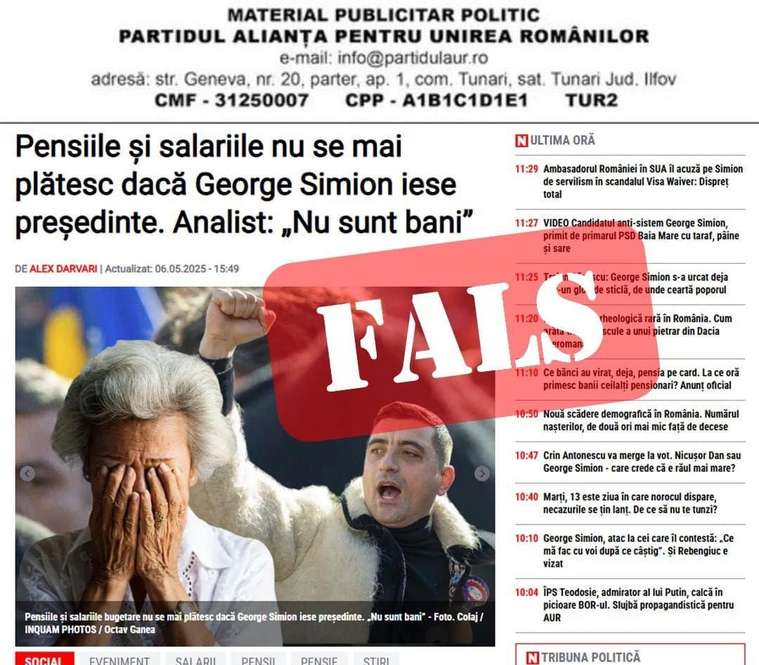 LEGE PRIVIND PENSIILE-DEZINFORMARE-DENIGRARE-IMAGINE-GEORGE SIMION