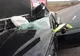 Ciocnire violentă la ieșire din Timișoara. Un BMW s-a izbit puternic de un tir