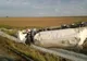 O cisternă s-a răsturnat pe Autostrada Vestului. Circulație îngreunată