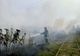 Tren oprit în Timiș din cauza unui incendiu. Au ars traversele de cale ferată
